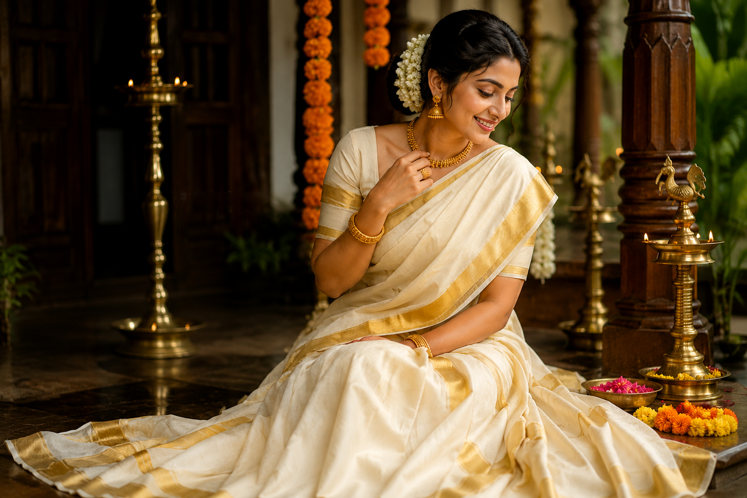 Premium Kasavu Saree